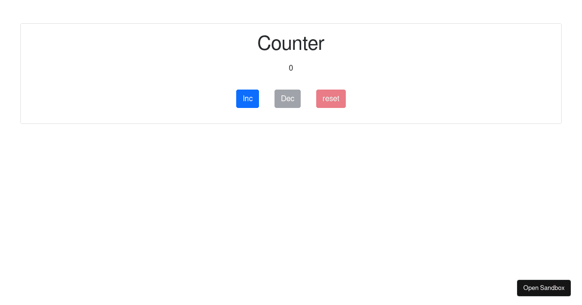Aditya99Raj/react-counter - Codesandbox