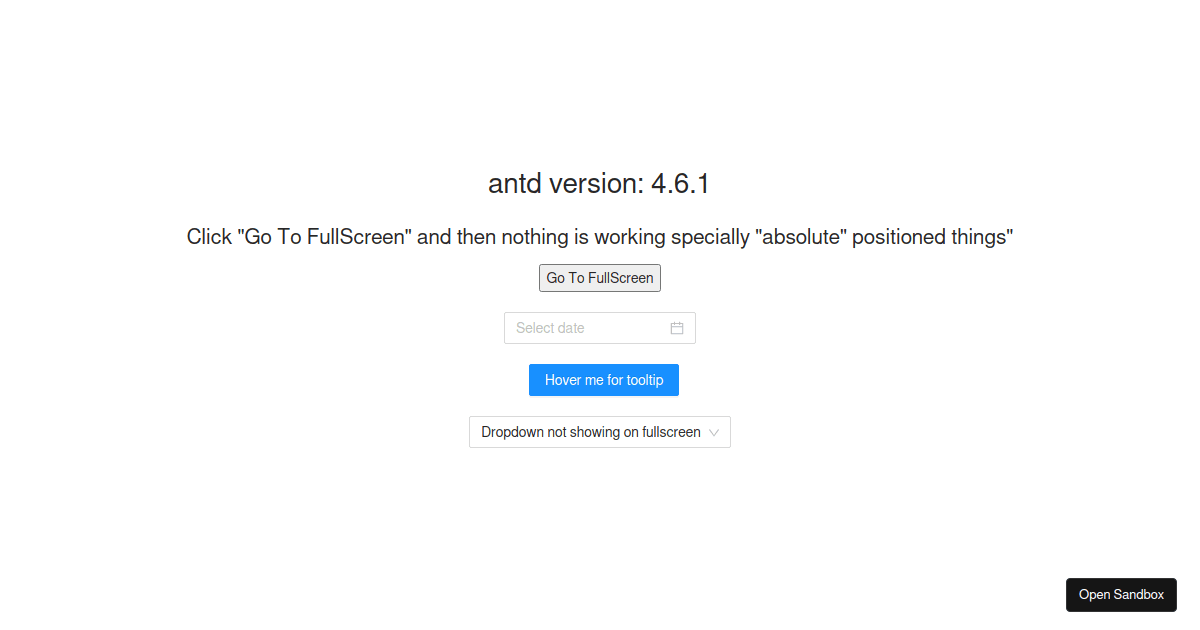 antd reproduction template (forked) - Codesandbox
