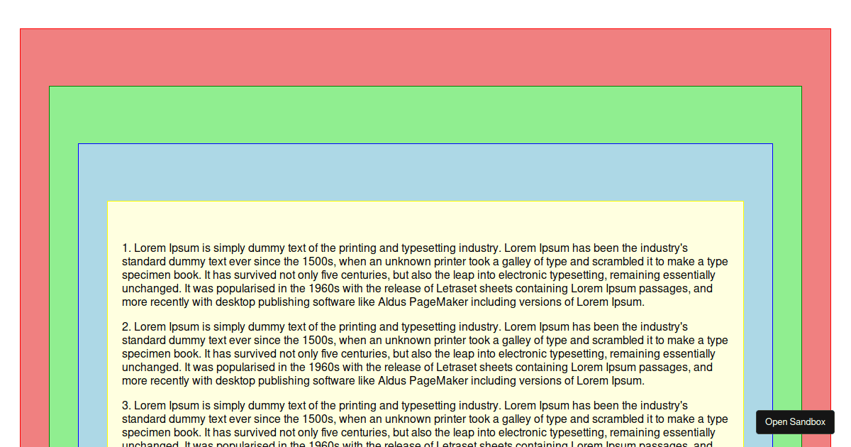 Nested scrolls (forked) - Codesandbox