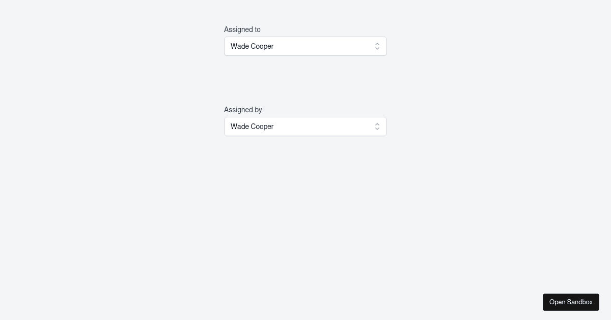 @headlessui/react Listbox Example (forked) - Codesandbox