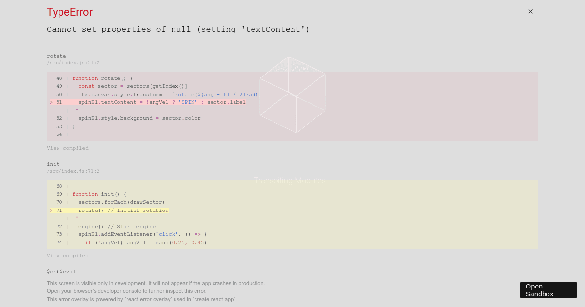 Wheel of Fortune (forked) - Codesandbox