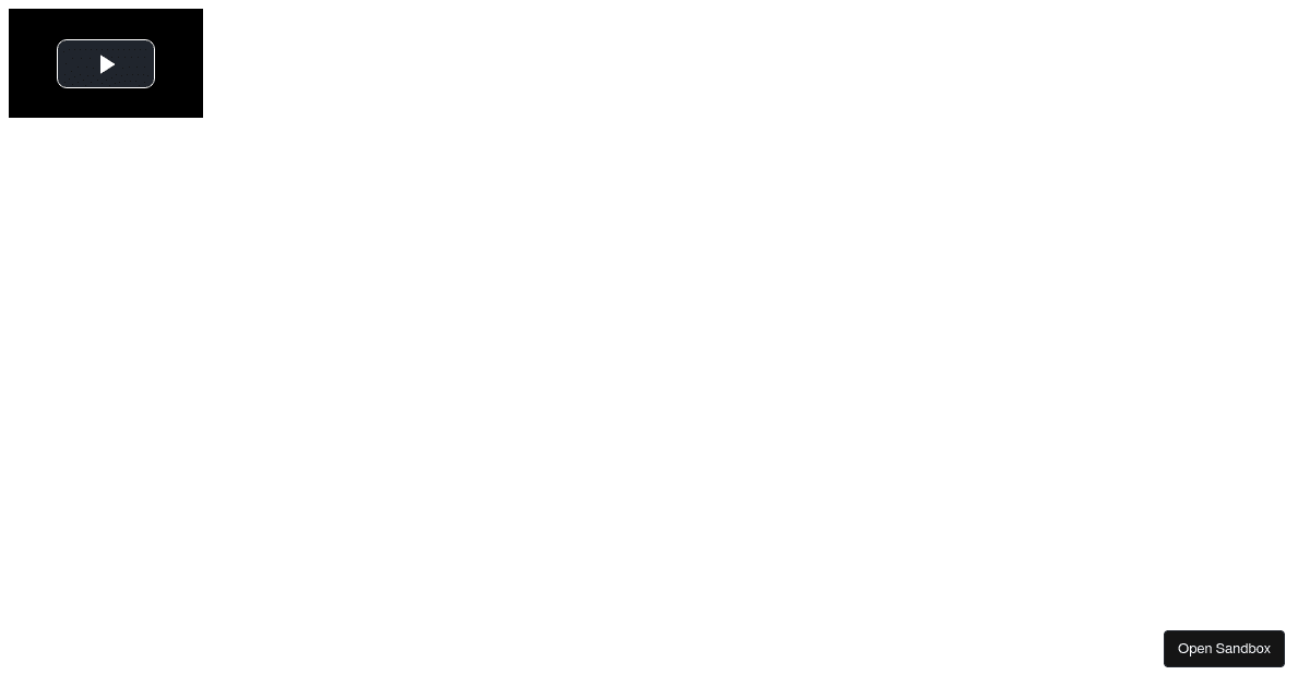 VideoJs Example (forked) Codesandbox