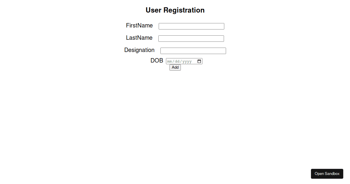 form2 - Codesandbox