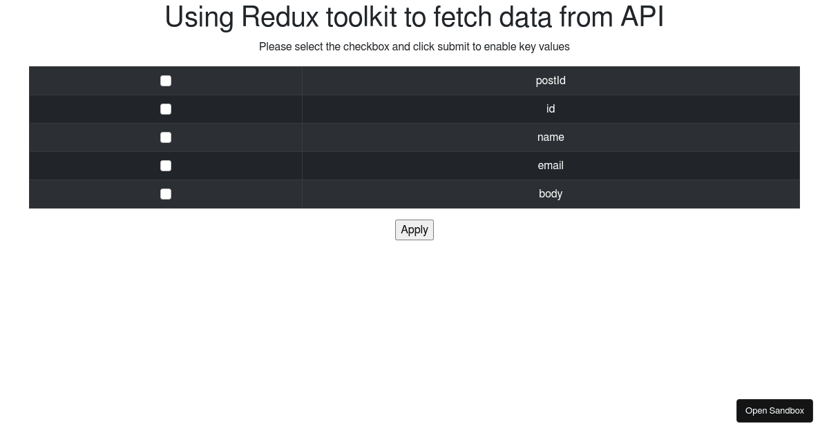 react - Codesandbox