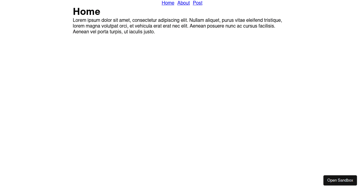 react page transition - Codesandbox