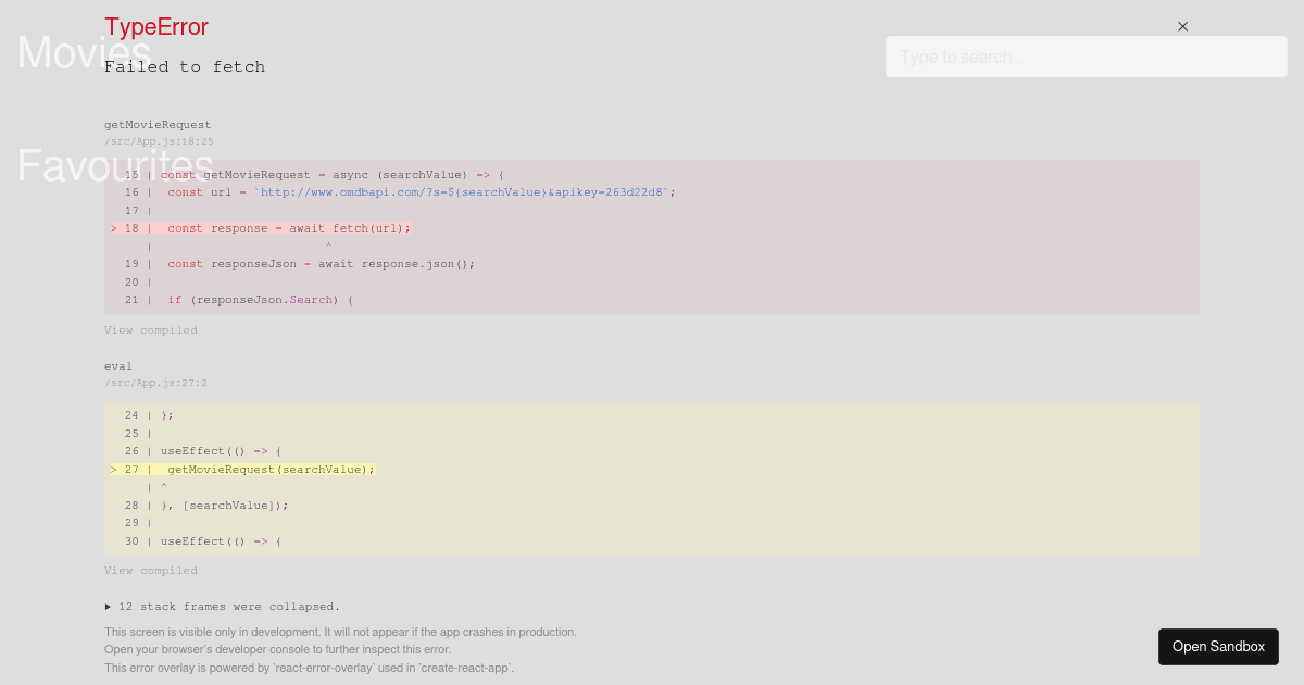 Assignment - 3 - Movies Website - Codesandbox
