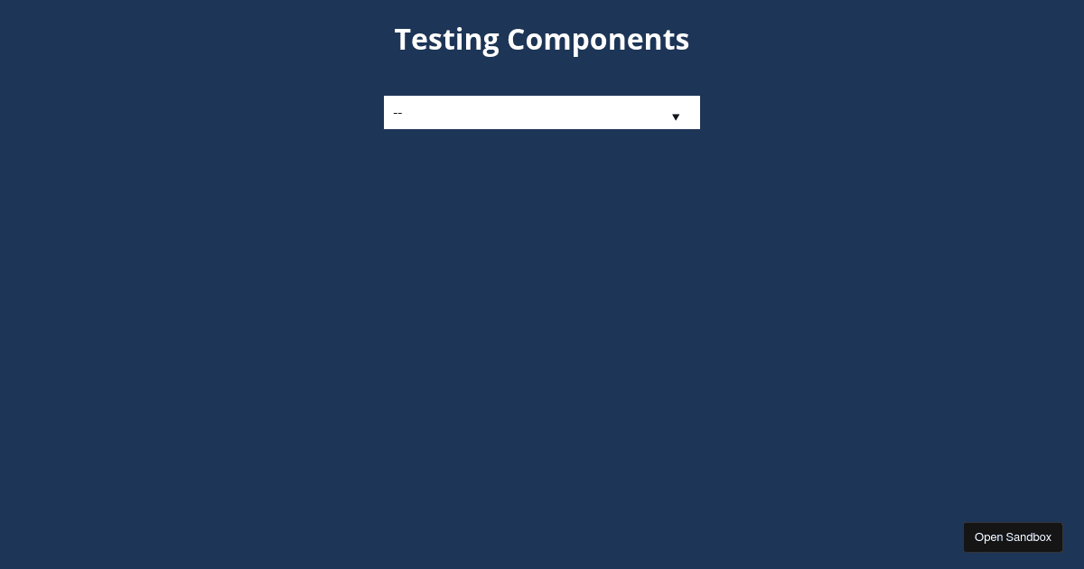 my-react-components - Codesandbox