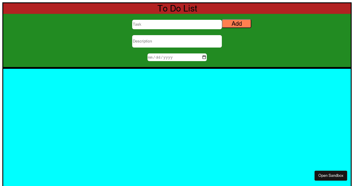 react - Codesandbox