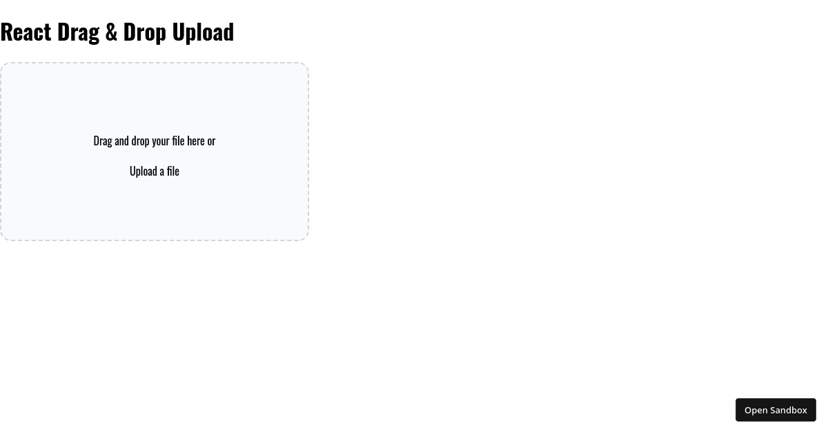 Drag Drop File (forked) - Codesandbox