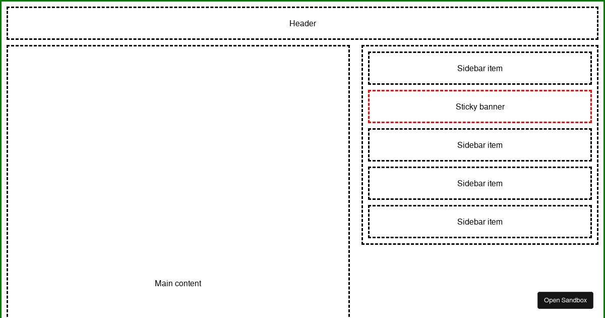 sticky-sidebar - Codesandbox