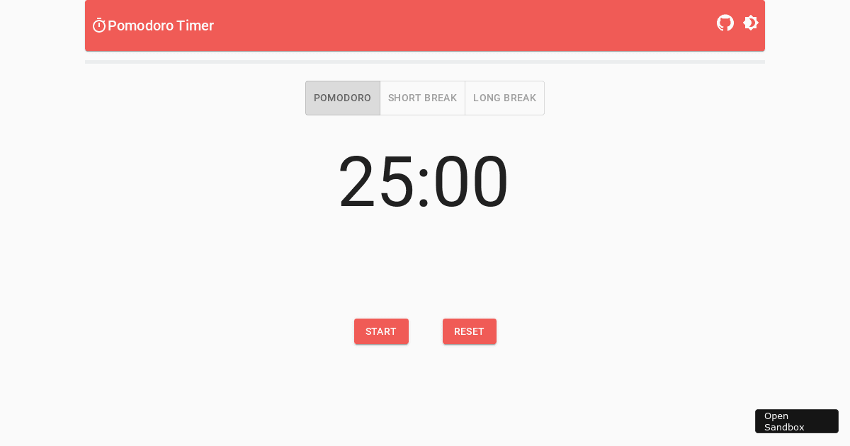 pomodoro-timer - Codesandbox
