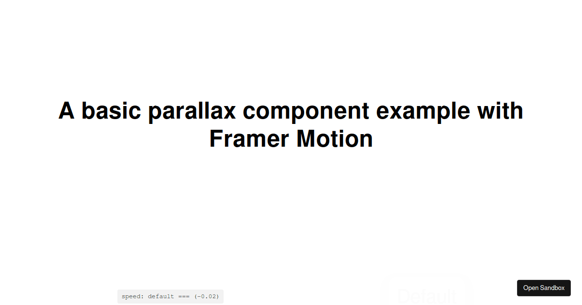 parallax framer motion