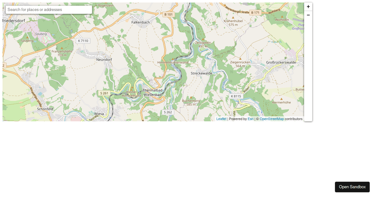 Remove Zoom control from map in reactleaflet Codesandbox
