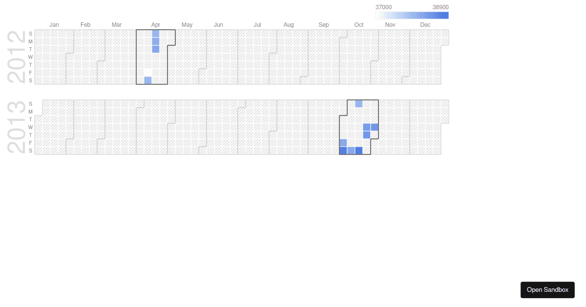 react-google-charts-calendar - Codesandbox