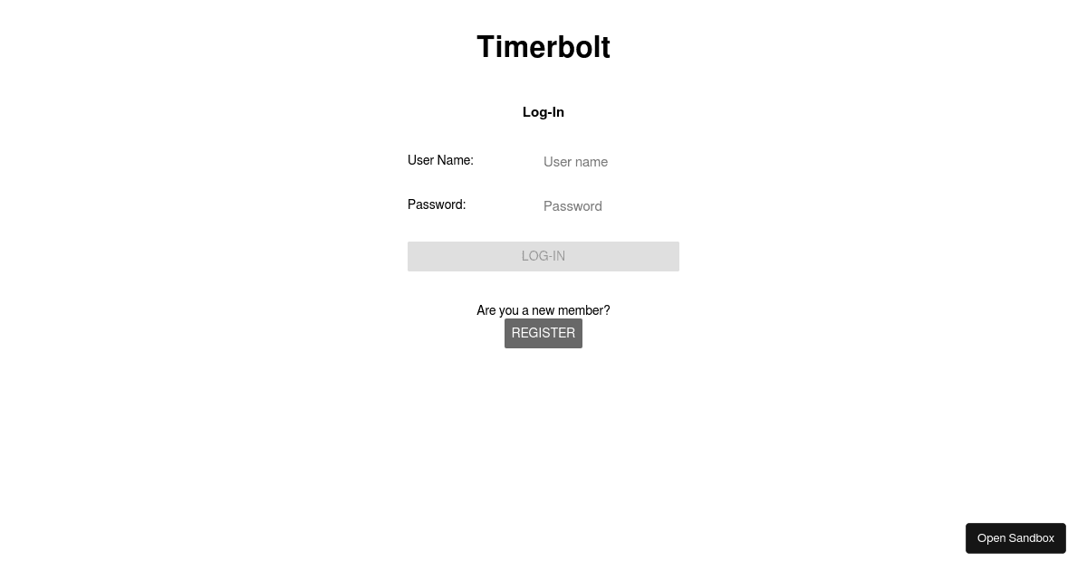 React Native Demo Timer Codesandbox