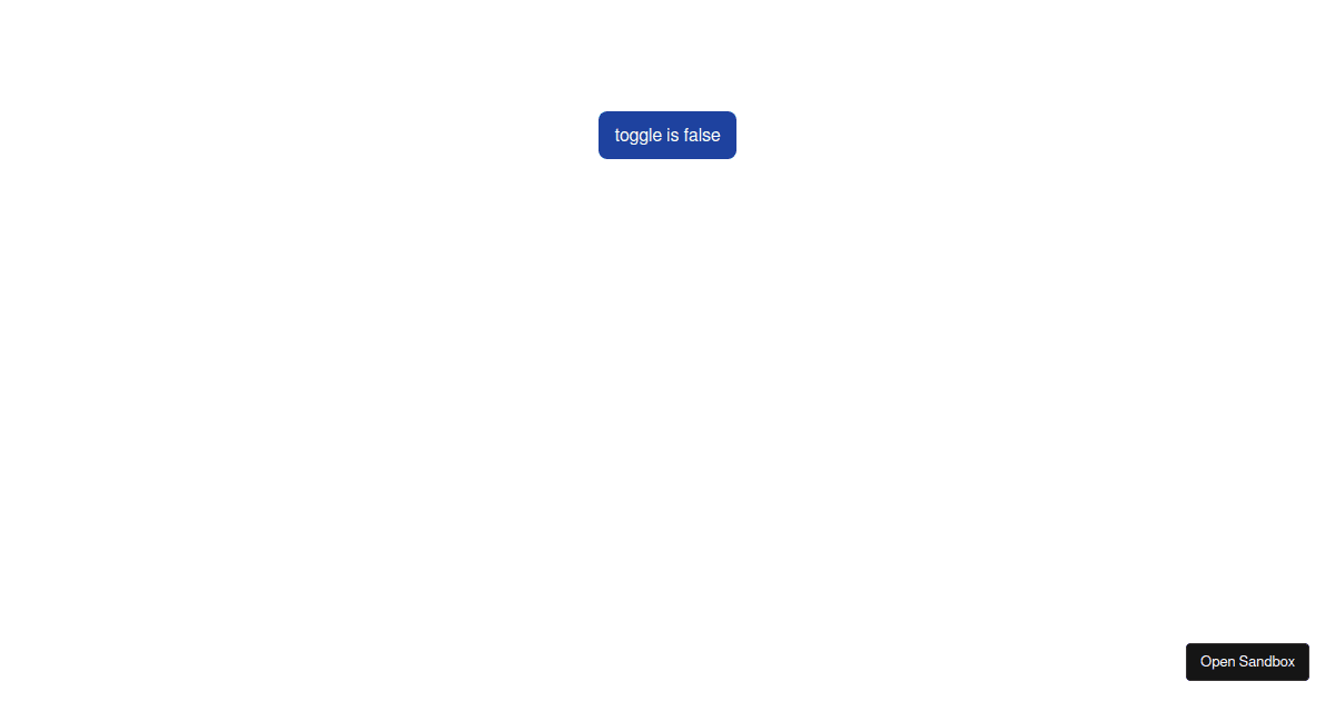 imperative toggle - Codesandbox