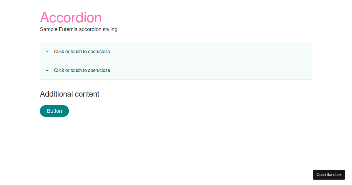 accordionstylingexample Codesandbox