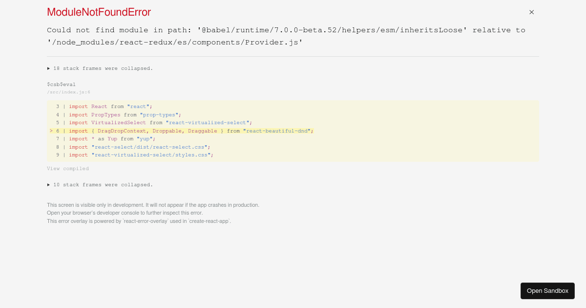 null - Codesandbox