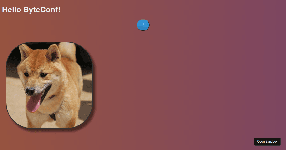 messing around with recreating react - Codesandbox