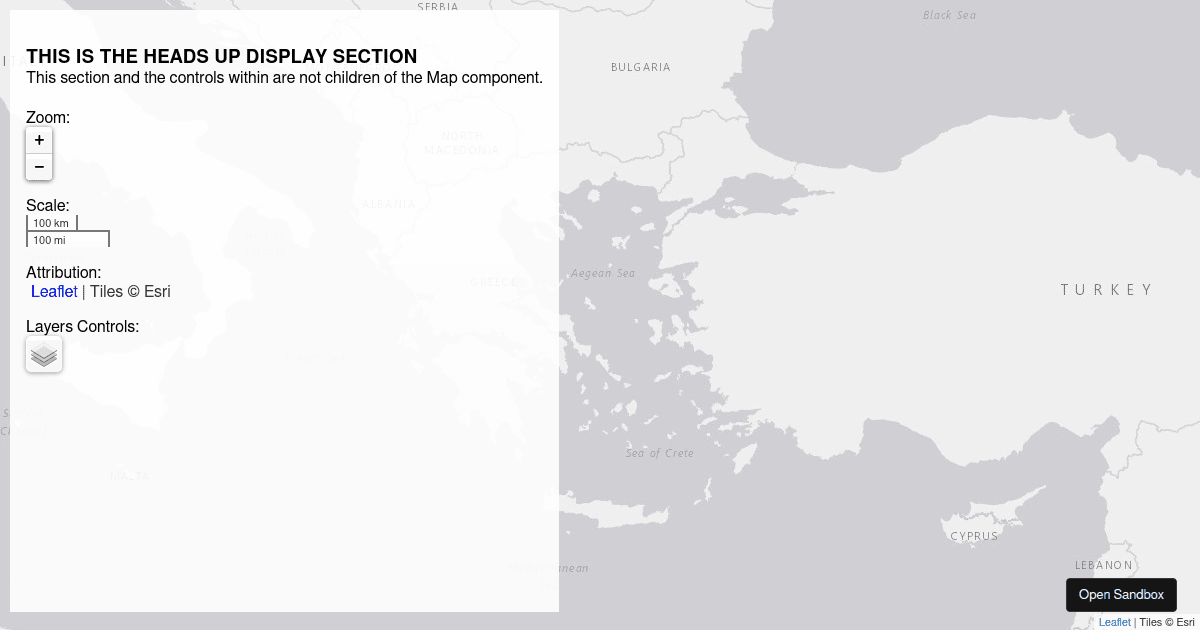 Leaflet Controls - Codesandbox
