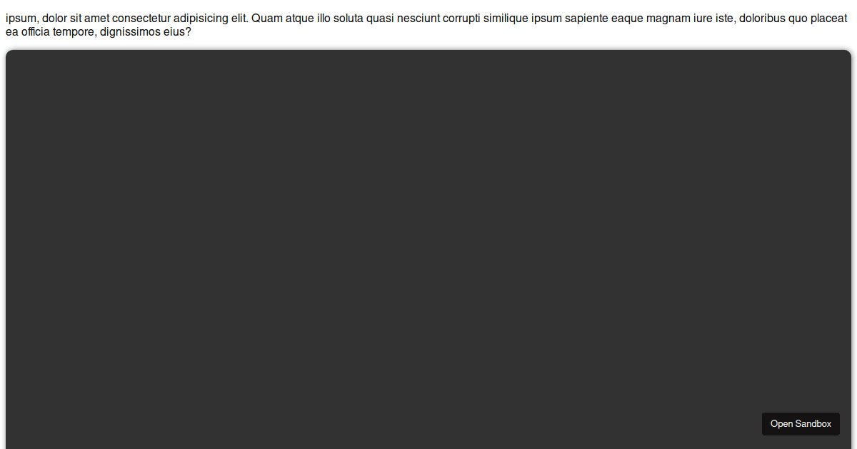 widget loading code lab - Codesandbox