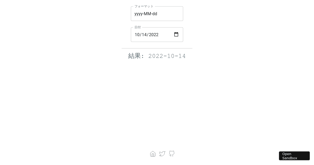 Date format Codesandbox Date format Codesandbox