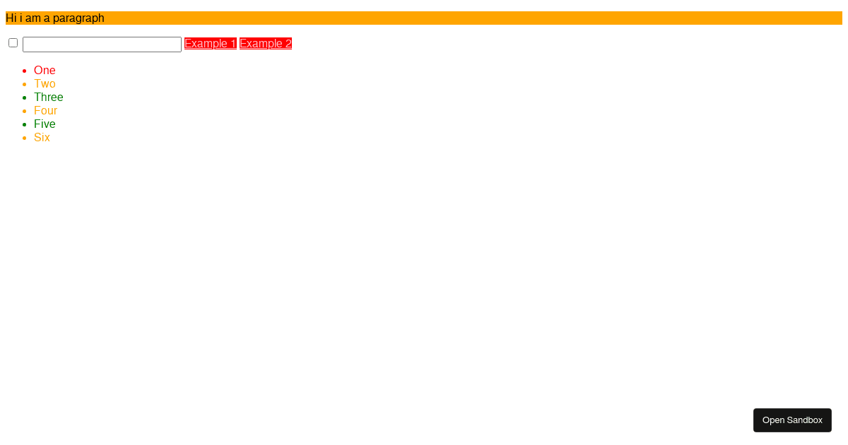 css-pseudo-classes - Codesandbox