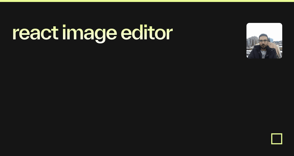 react image editor - Codesandbox