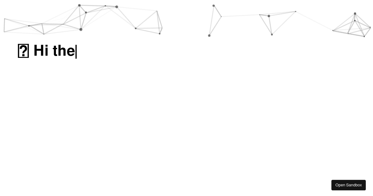 README intro.gif - Codesandbox