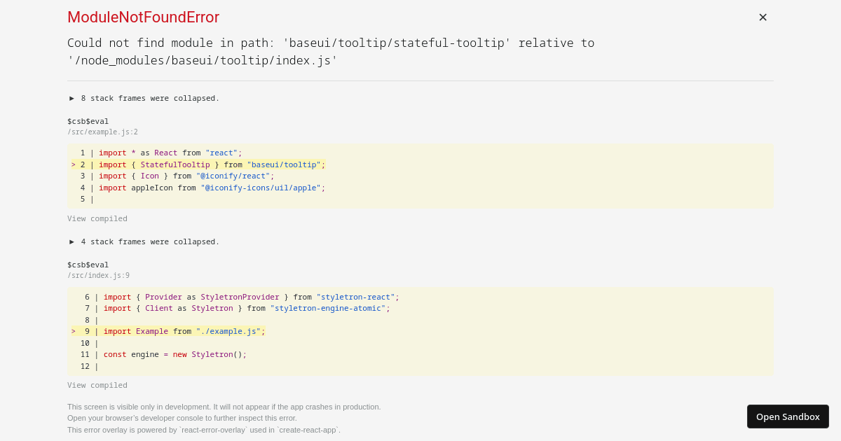 Base Web - Tooltip stateful example (forked) - Codesandbox