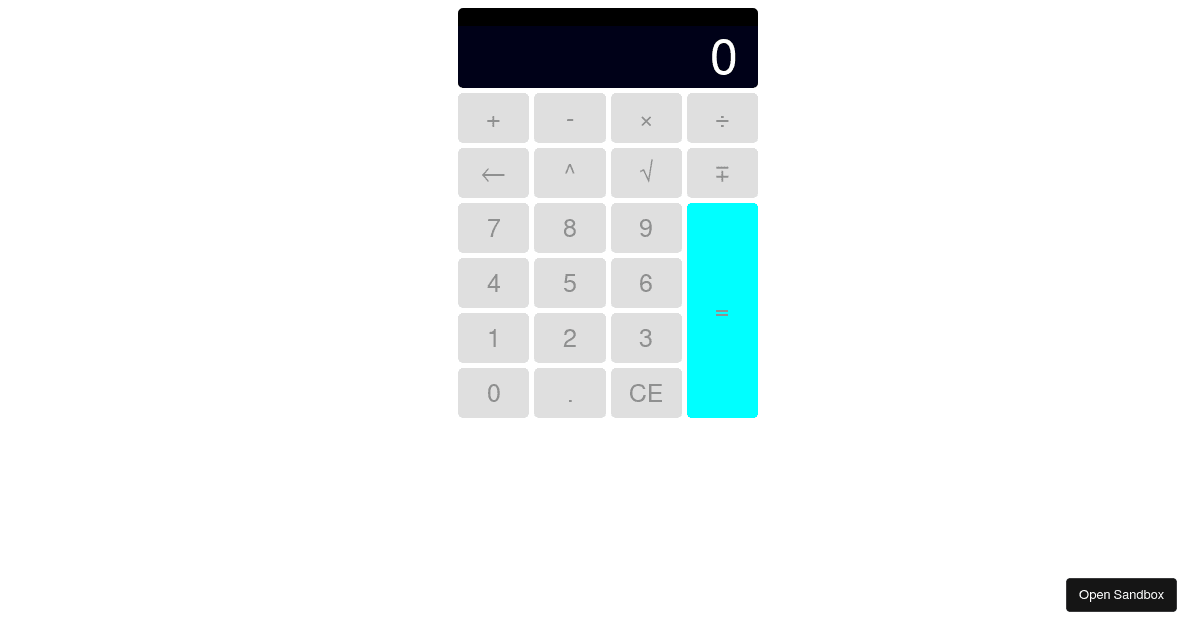 simple-calculator - Codesandbox
