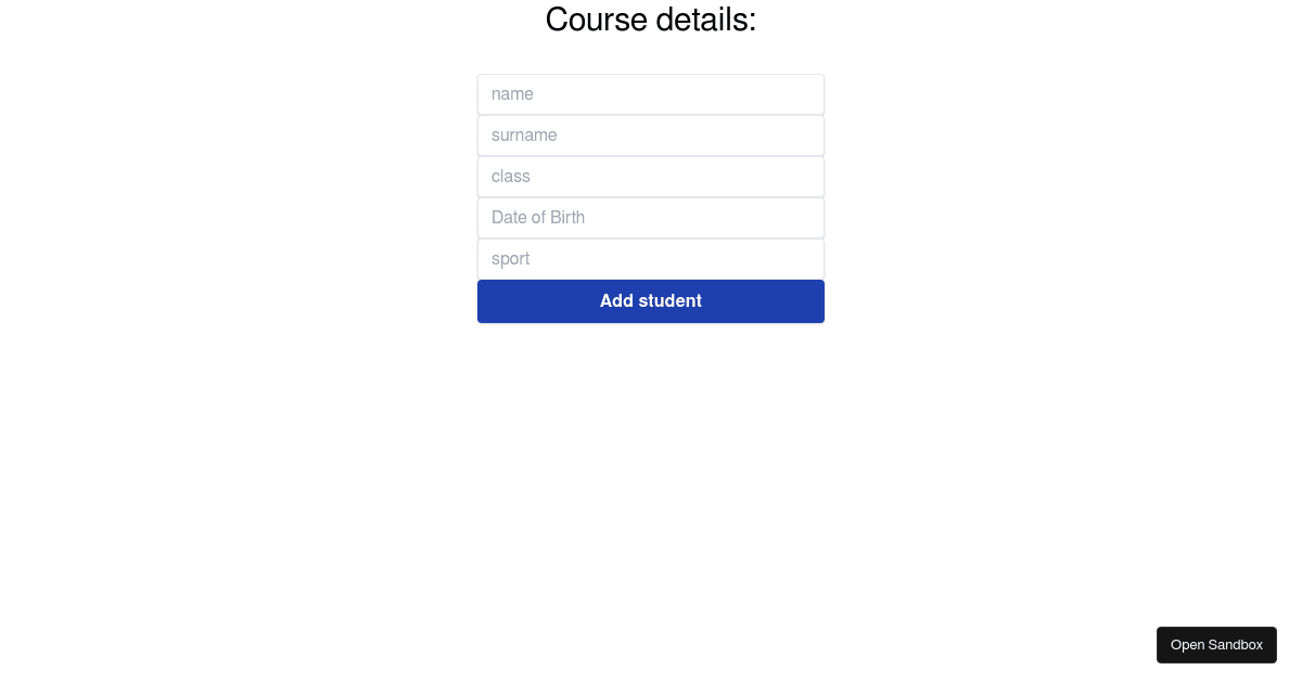 react - Codesandbox