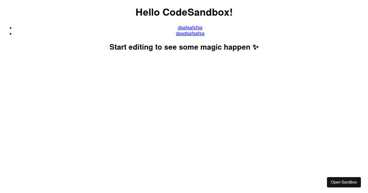 test tsx (forked) - Codesandbox