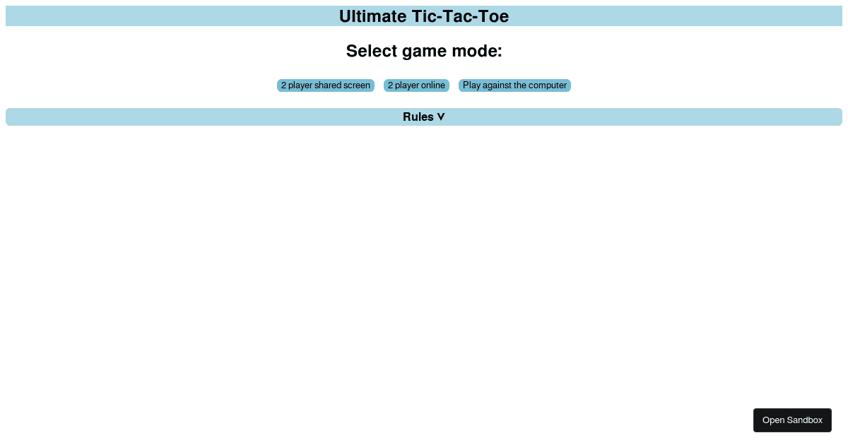 Vue 5x5 tic tac toe - Codesandbox