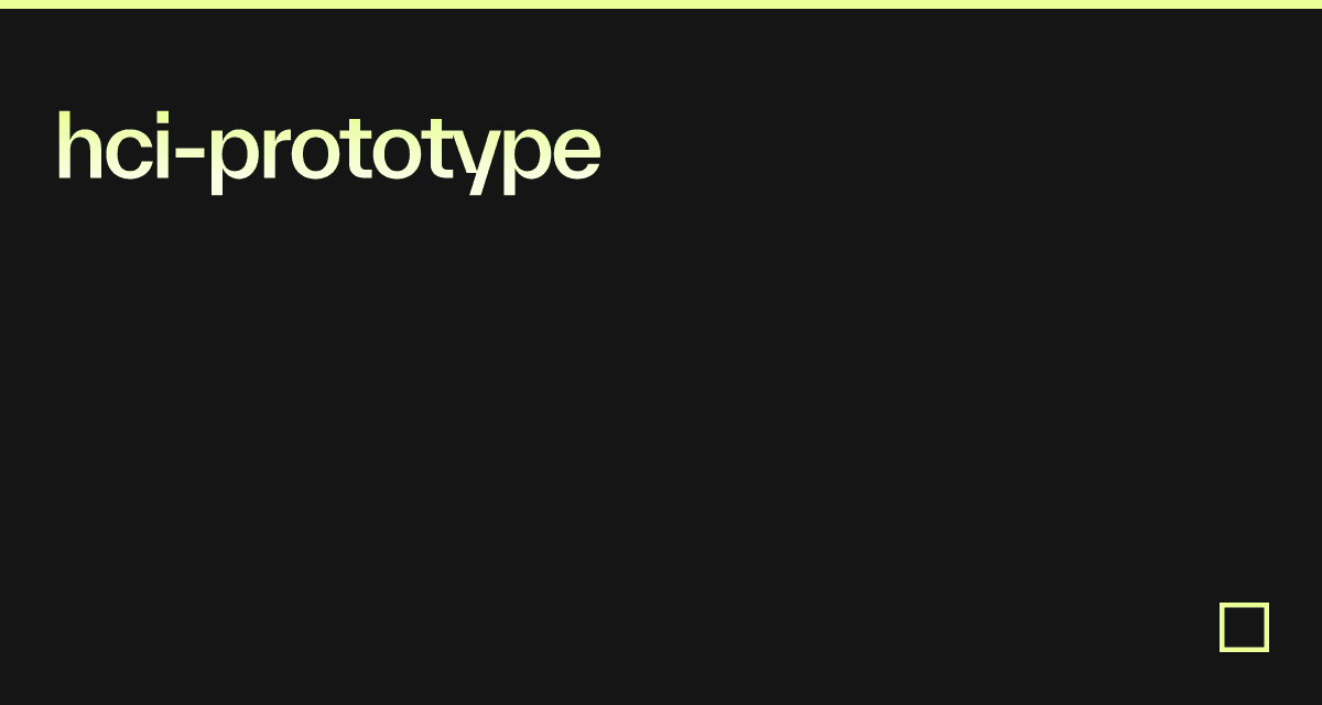 hciprototype Codesandbox
