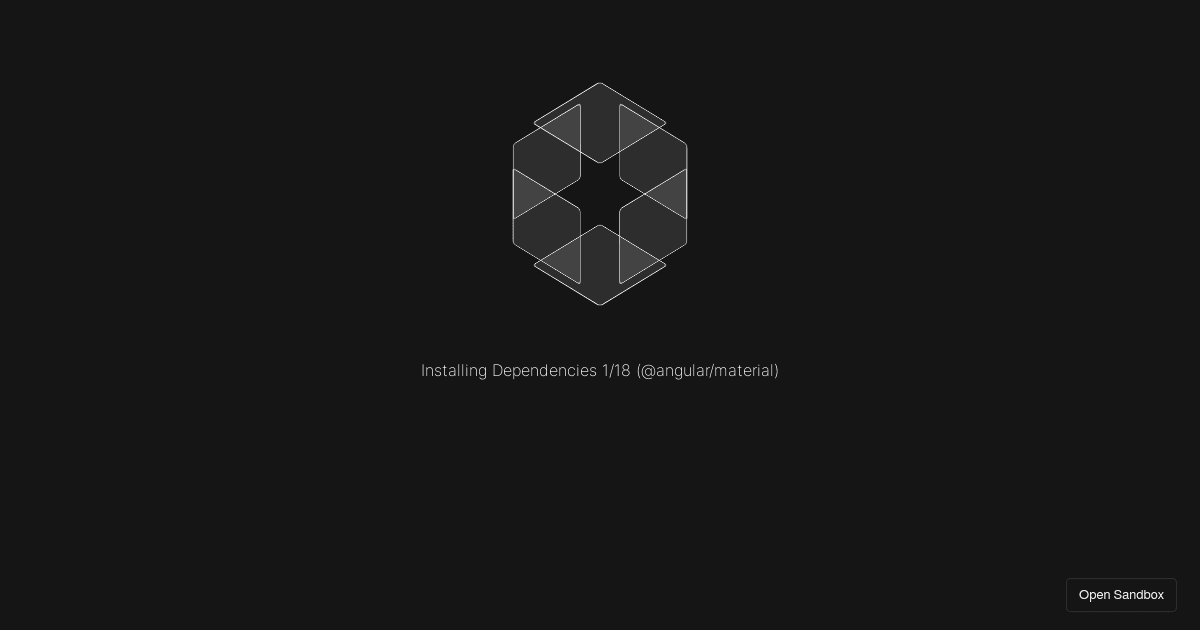 ang-mat-testing - Codesandbox