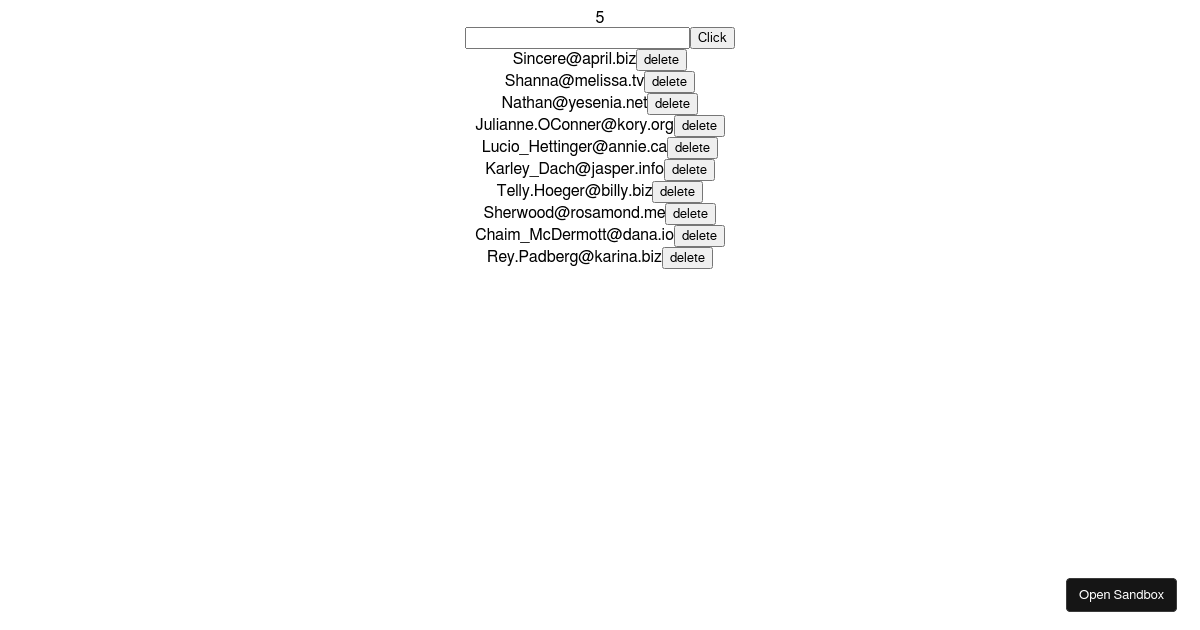 react - Codesandbox