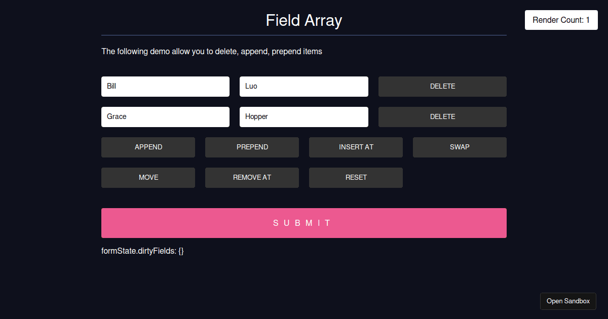 react-hook-form-usefieldarray-forked-codesandbox