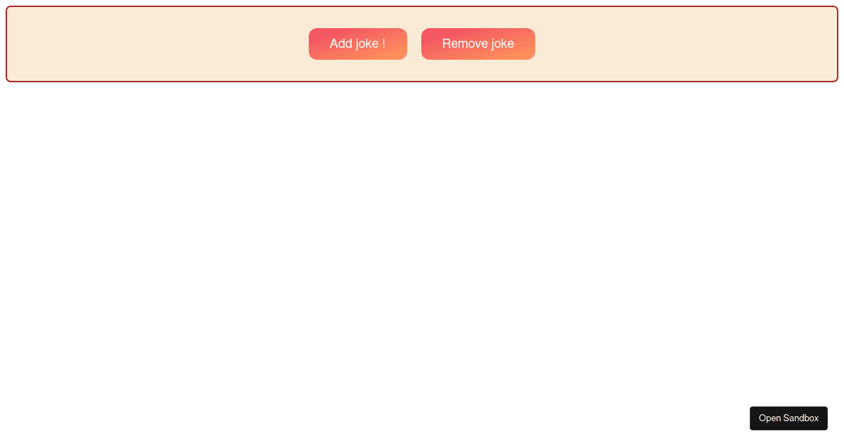 react - Codesandbox
