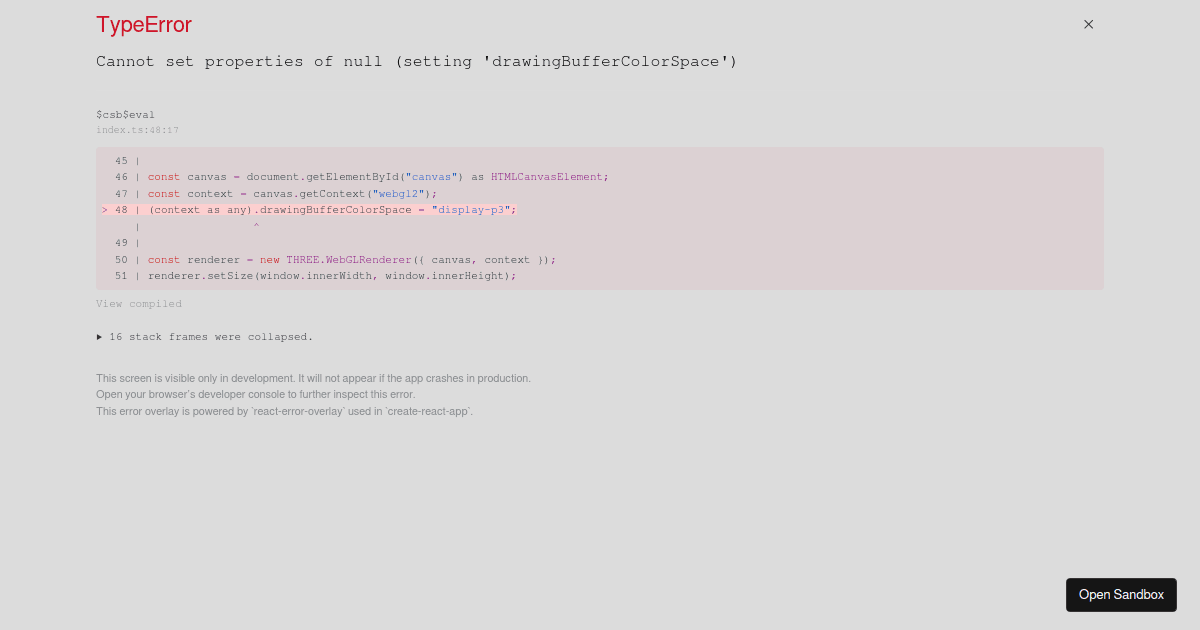 Three texture encoding test - Codesandbox