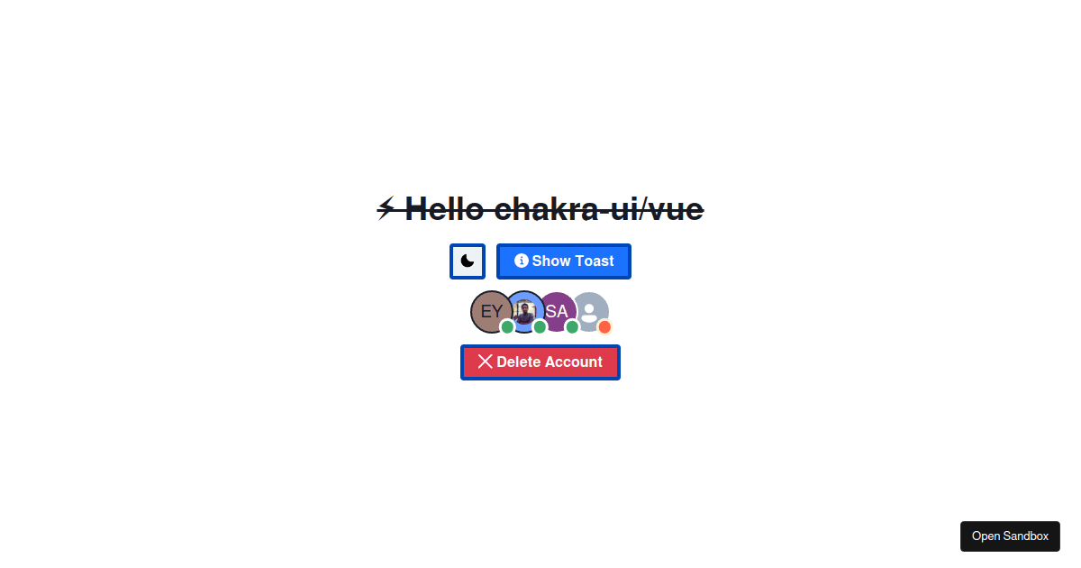 Chakra UI Vue with Theme API v1 - Codesandbox