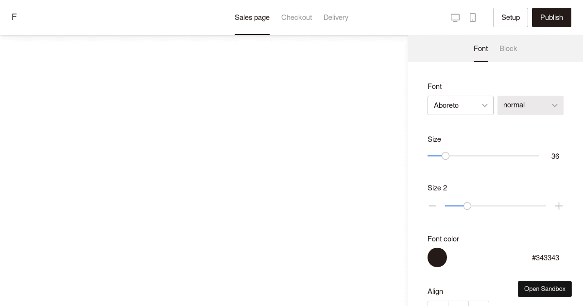 builder sidebar - Codesandbox