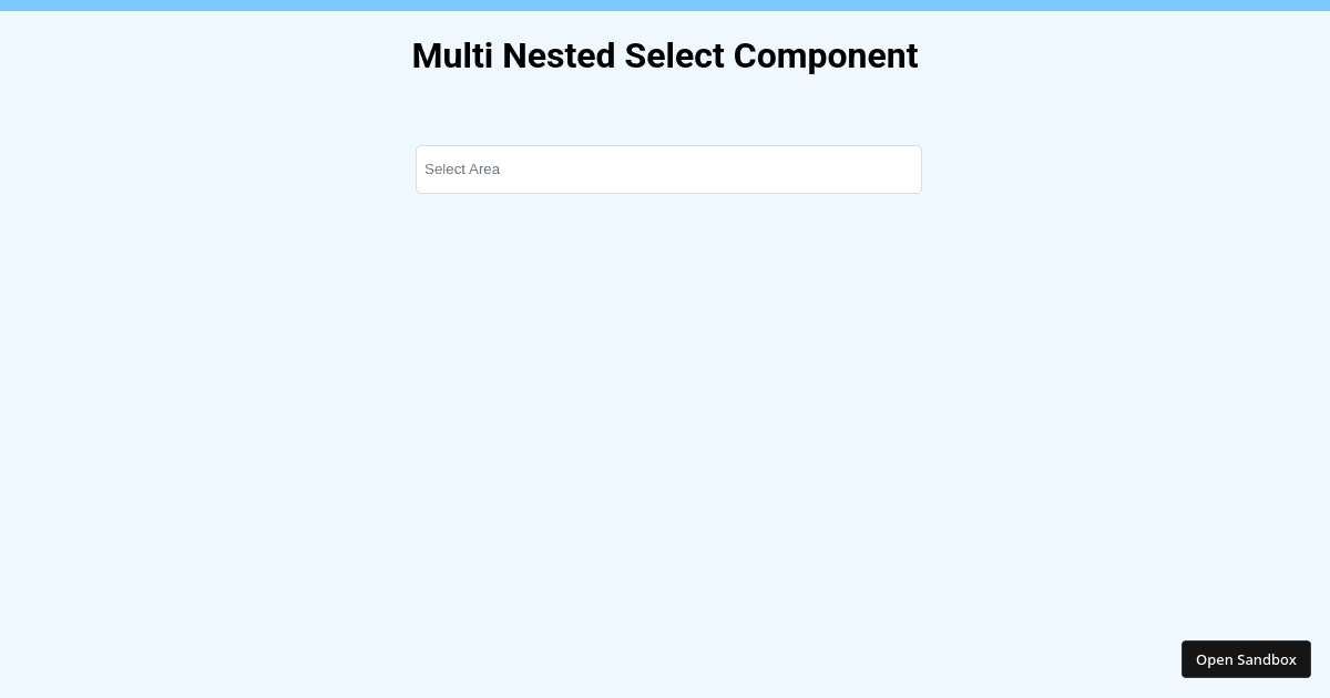 multi-select nested options (forked) - Codesandbox