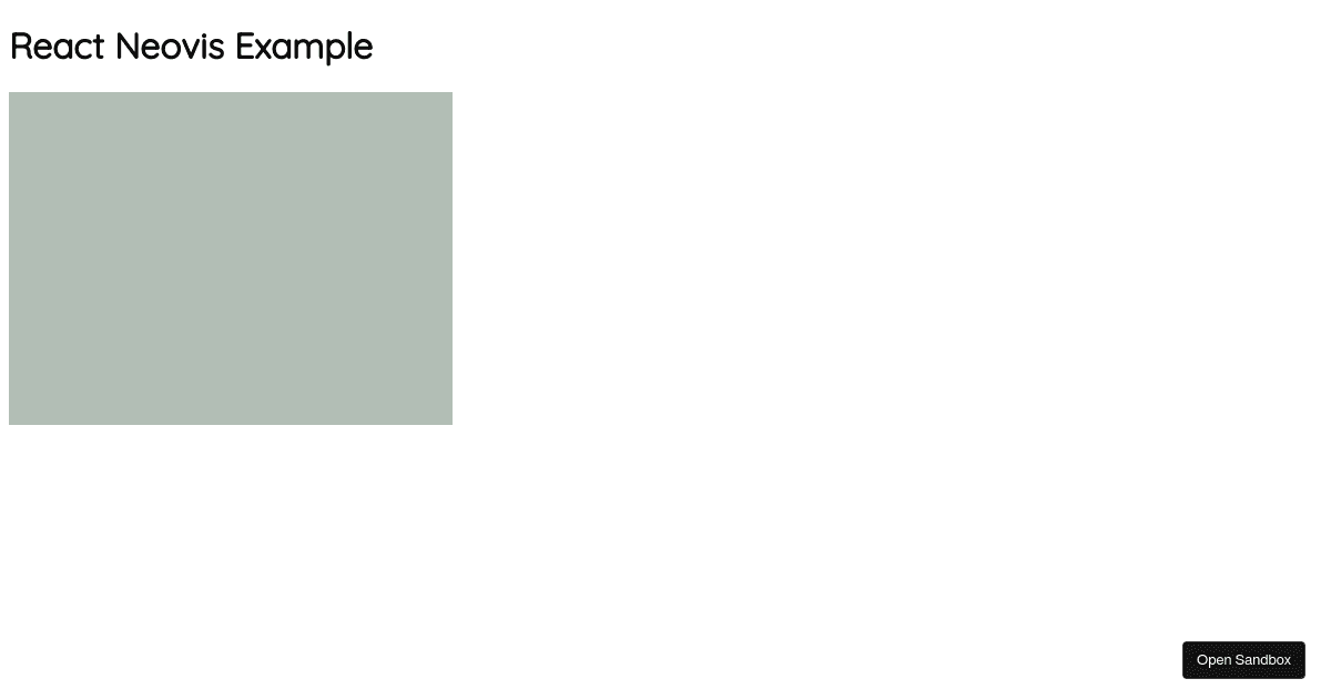 react neovis test (forked) - Codesandbox