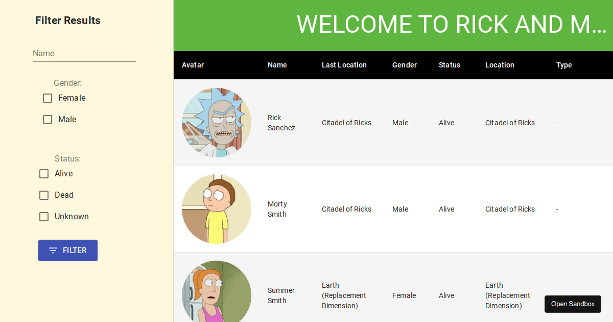 app - Codesandbox