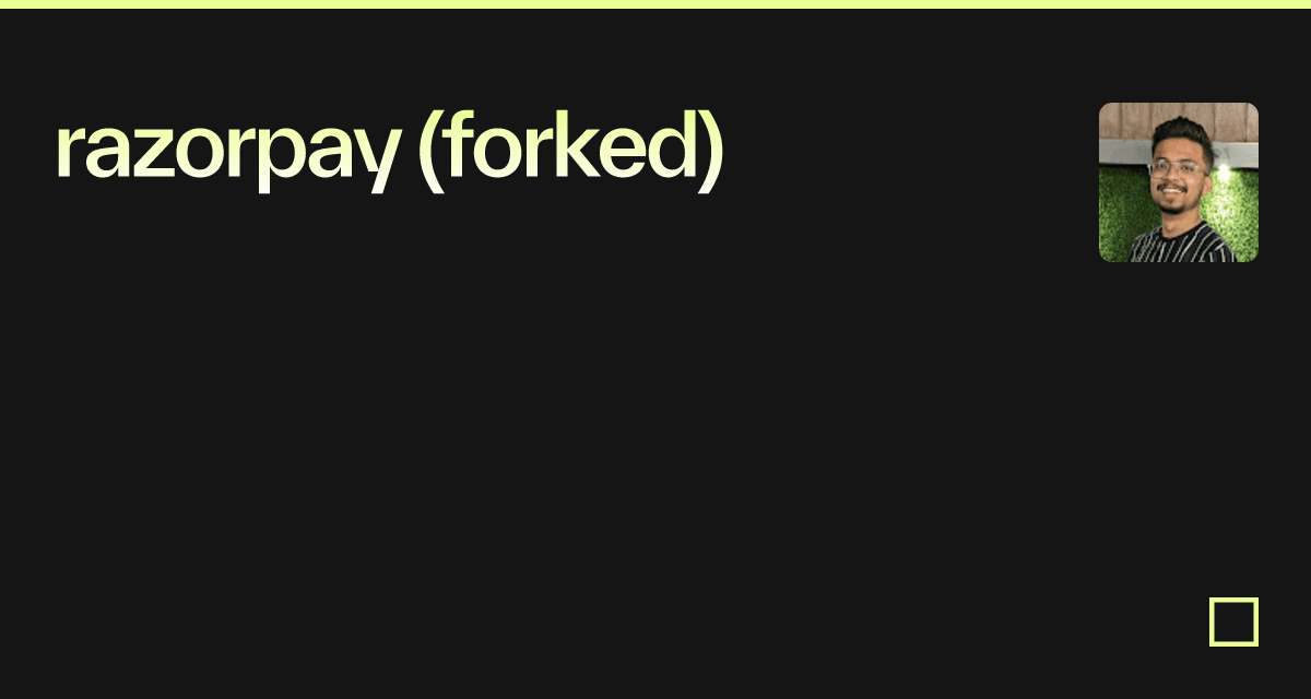 razorpay (forked) - Codesandbox