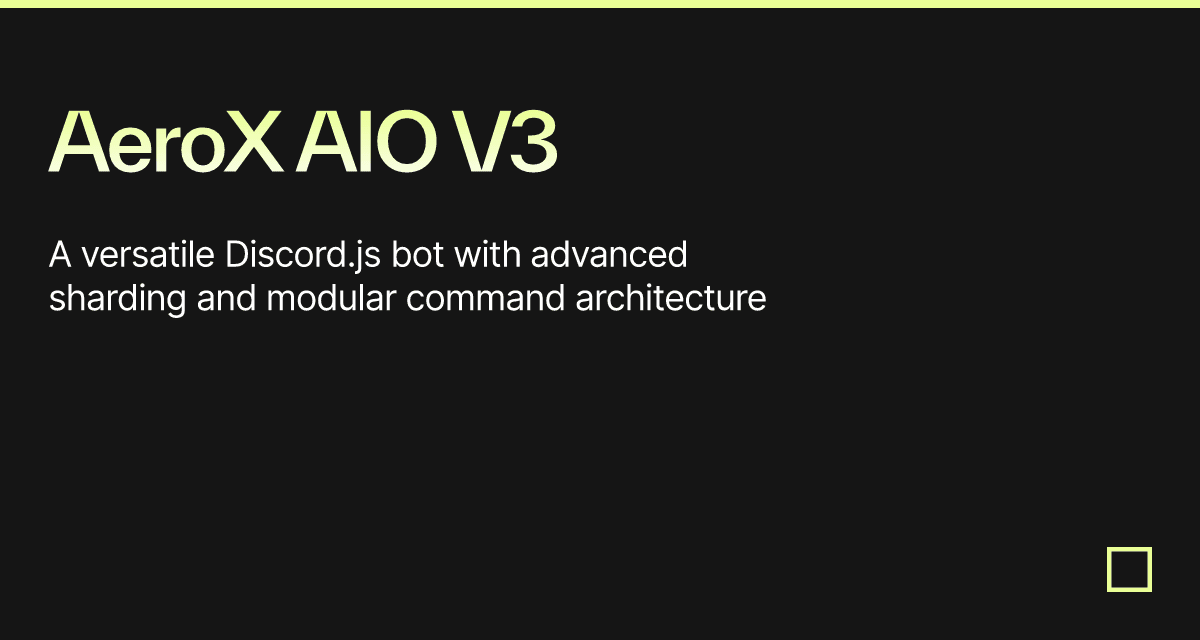 AeroX AIO V3 - Codesandbox