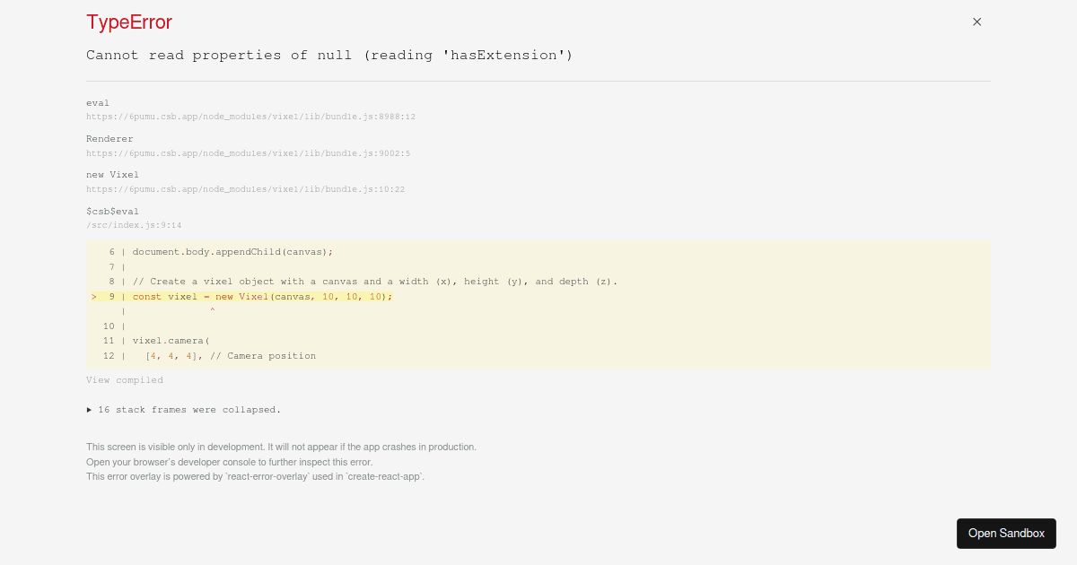 vixel-tracer - Codesandbox
