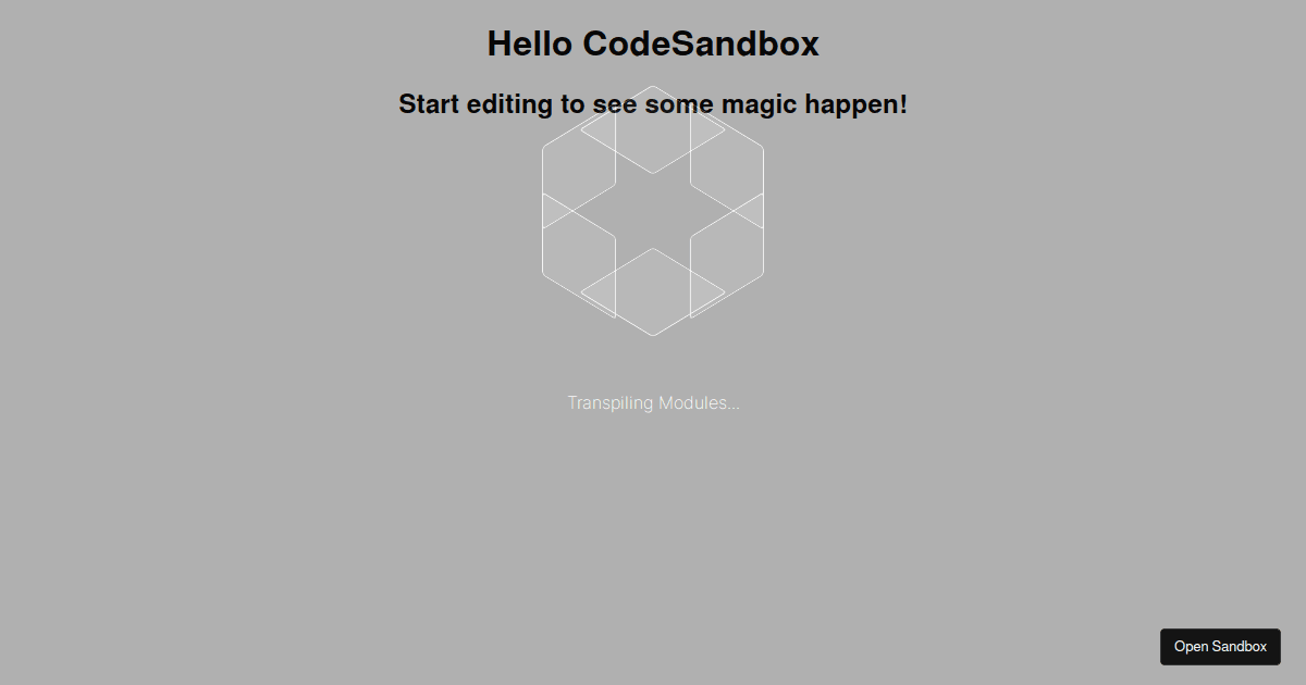 React - Codesandbox
