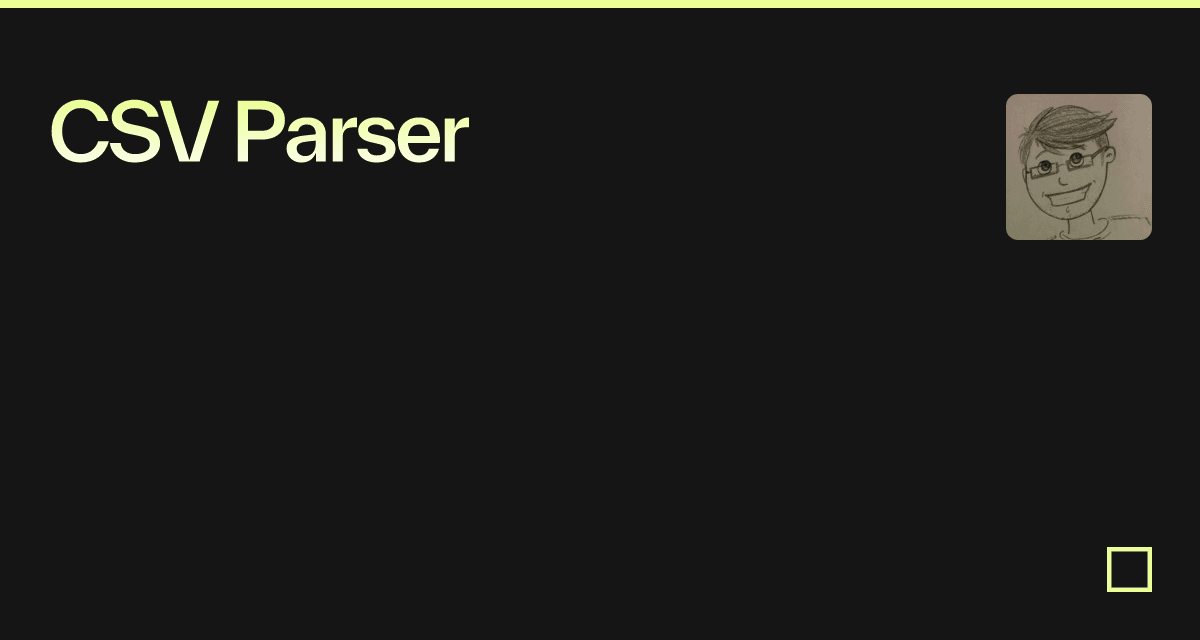 csv-parser-codesandbox